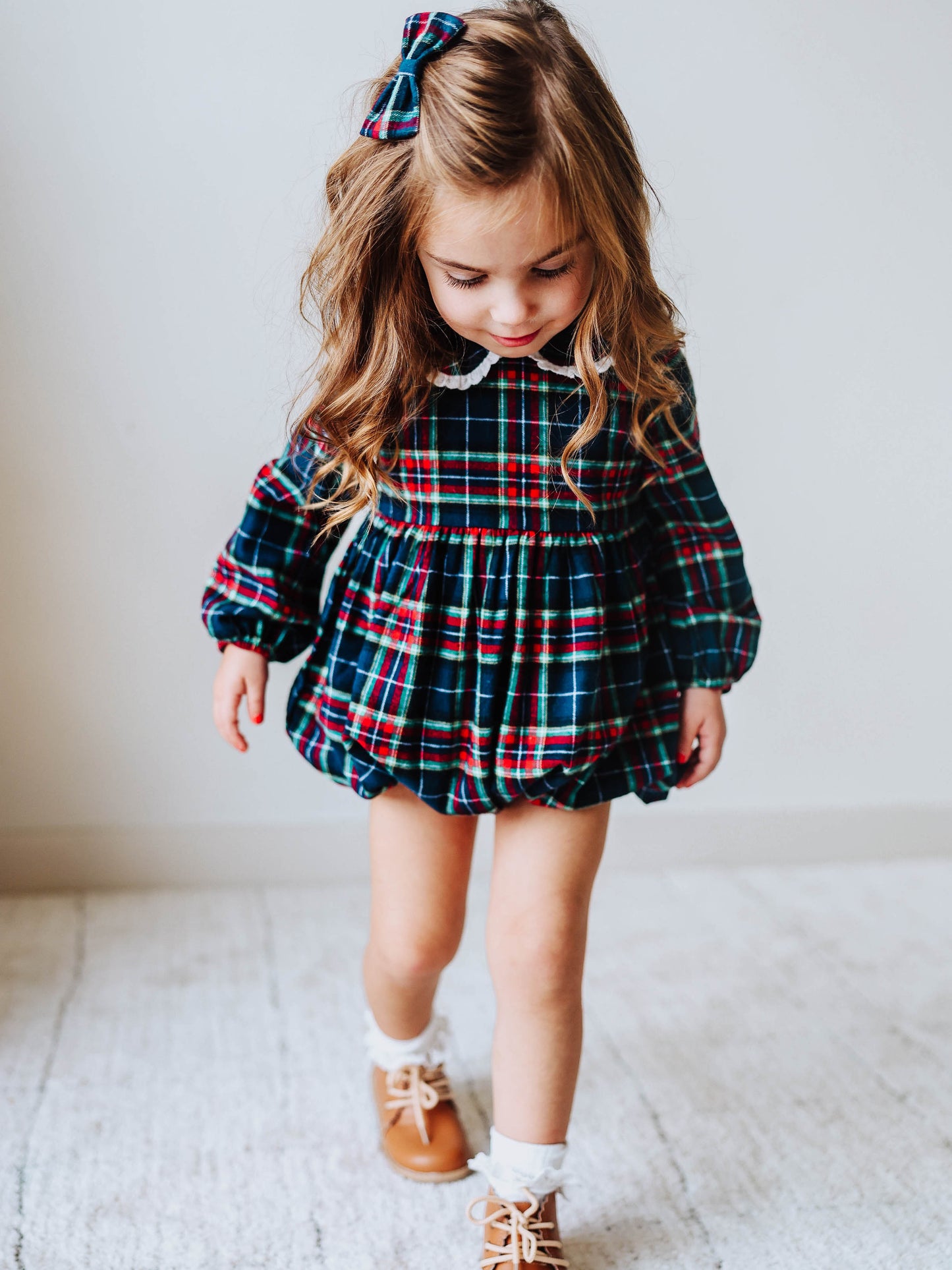 Classic Bubble - Navy Midnight Plaid