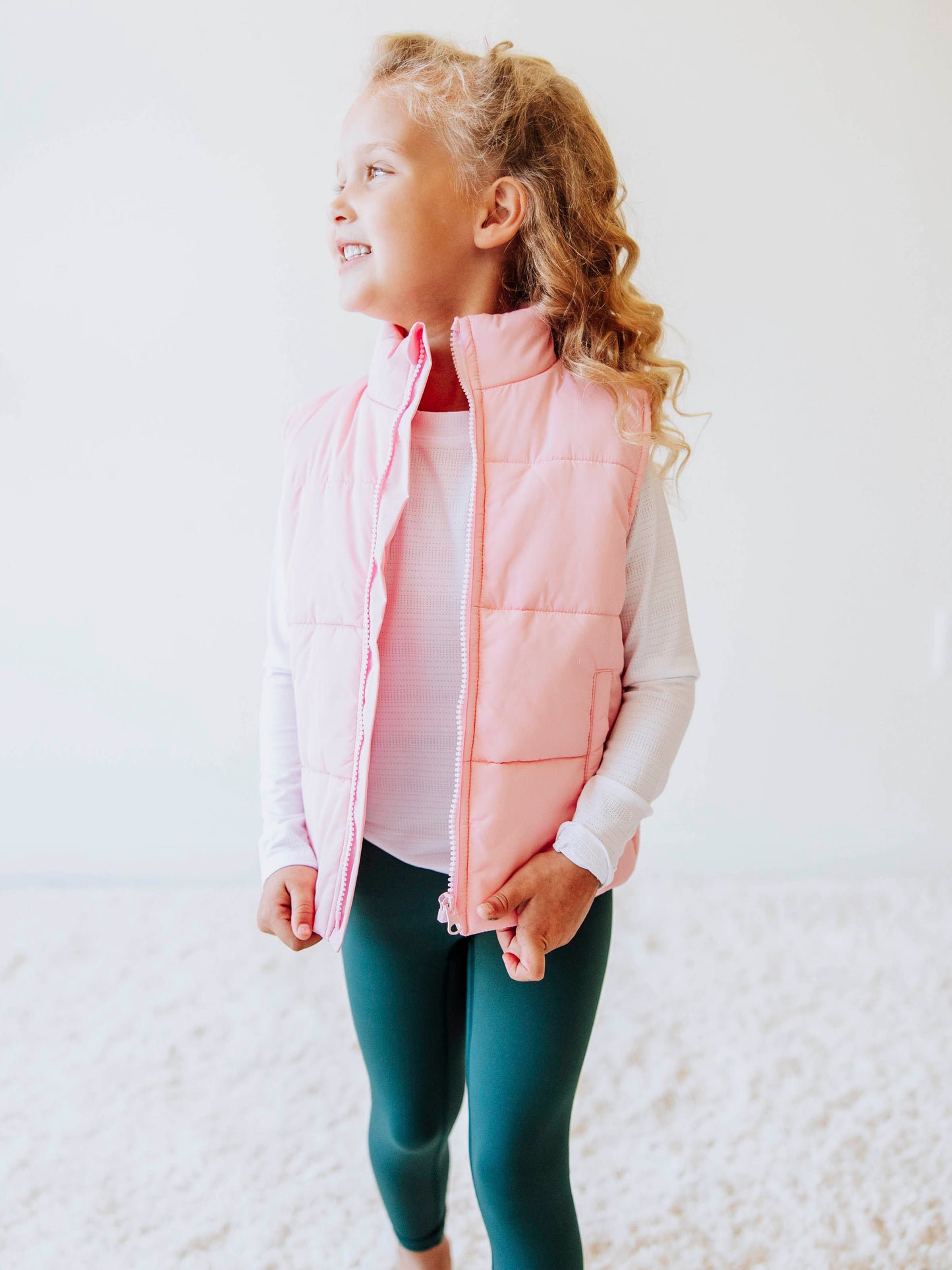 Puffer Vest - Soft Pink