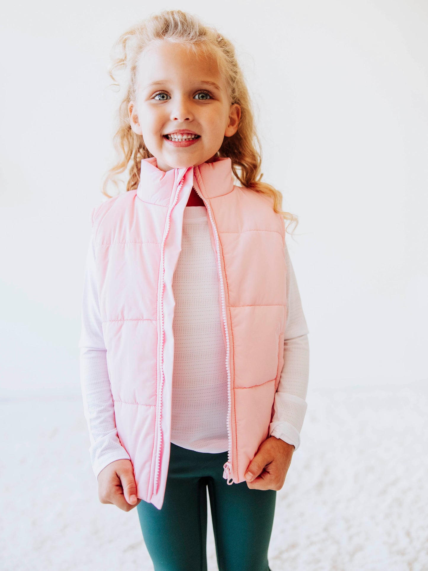 Puffer Vest - Soft Pink