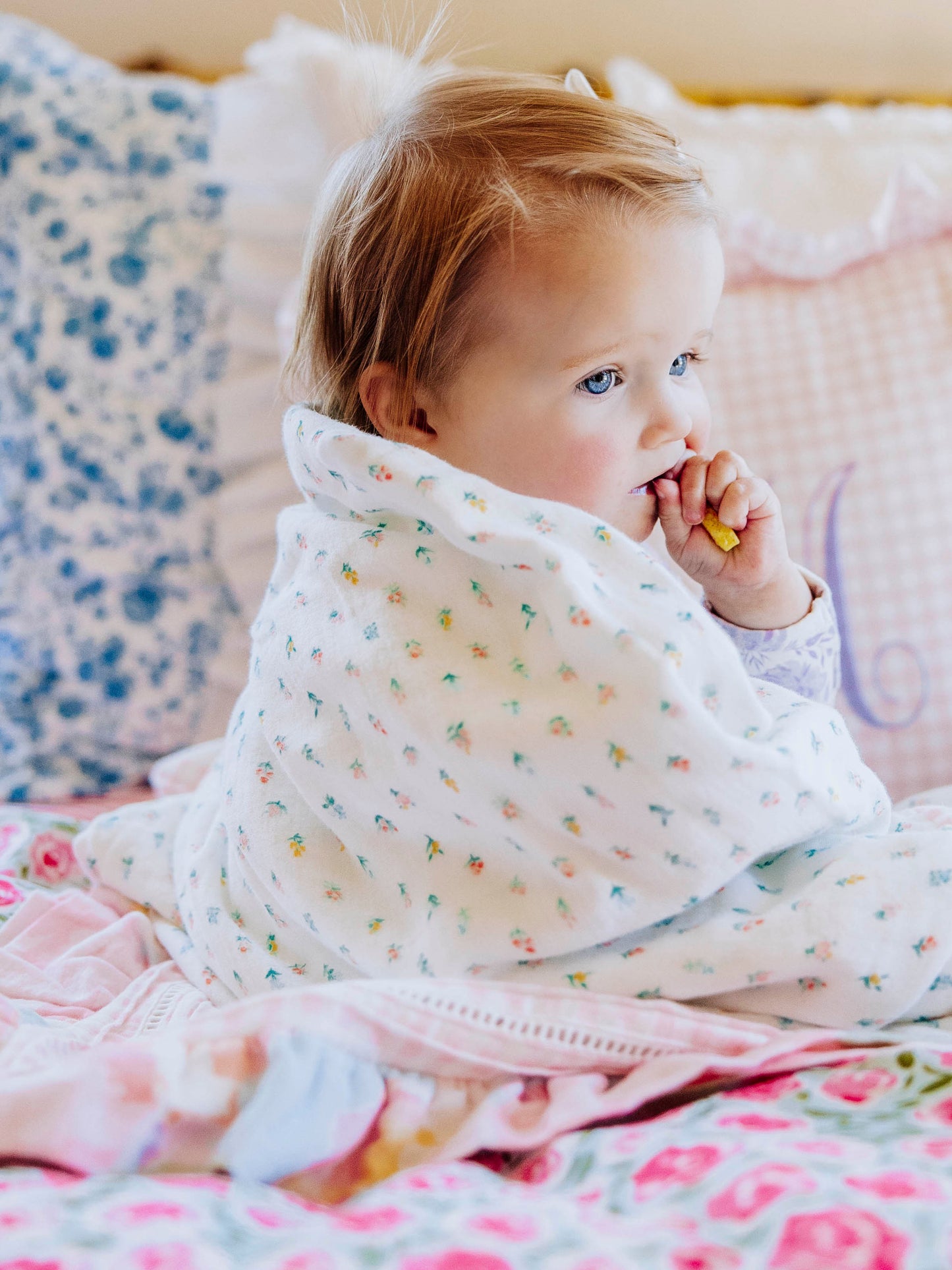 Keepsake Lace Swaddle - Cotton Candy