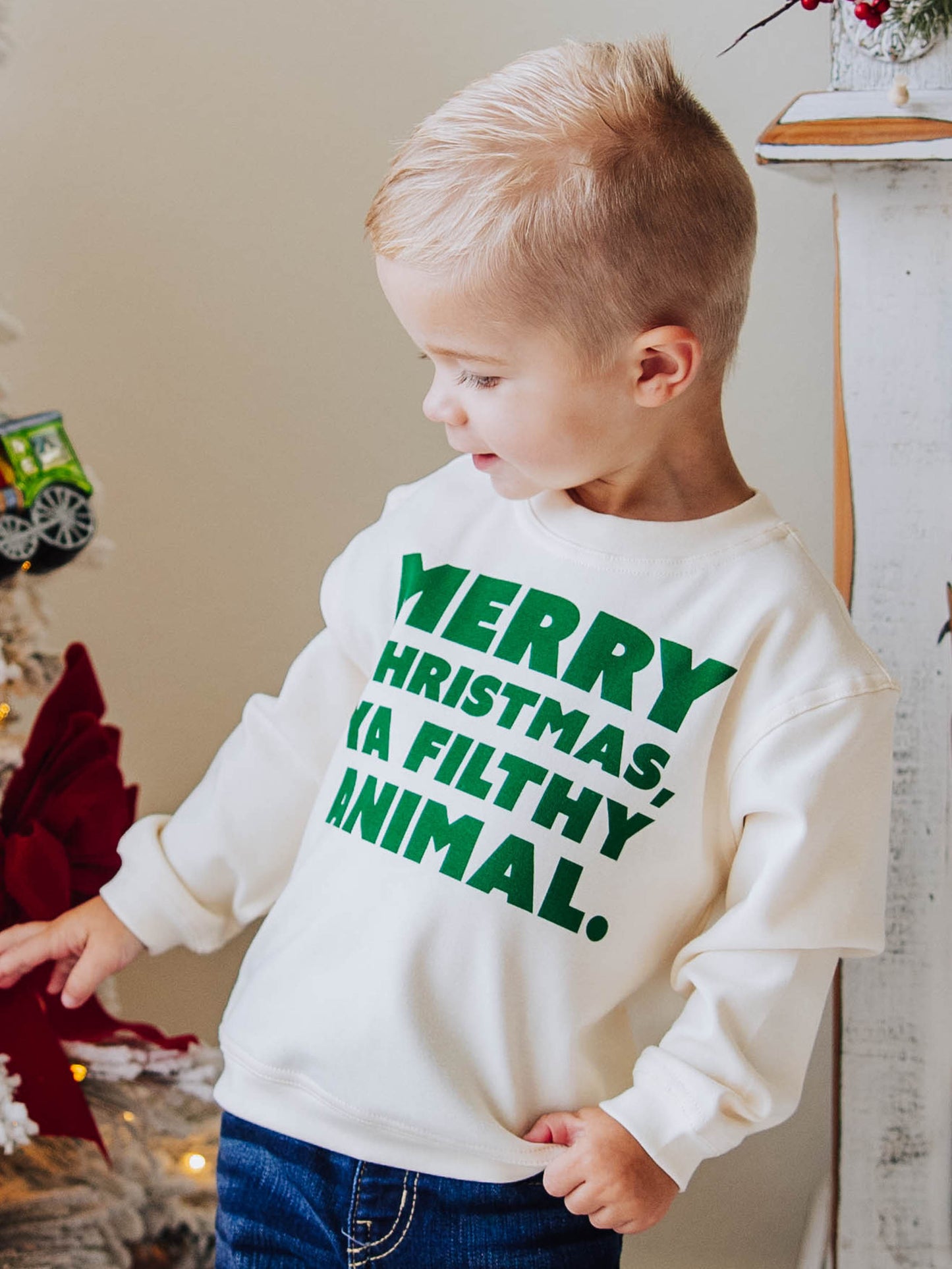 Warm Knit Sweatshirt - Merry Christmas