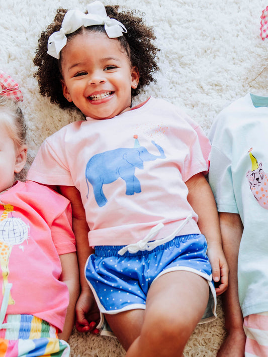Graphic Tee - Confetti Poppin' Elephant