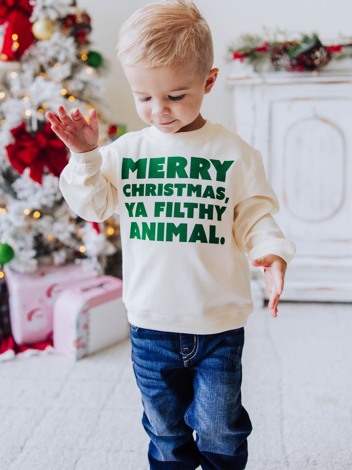 Warm Knit Sweatshirt - Merry Christmas