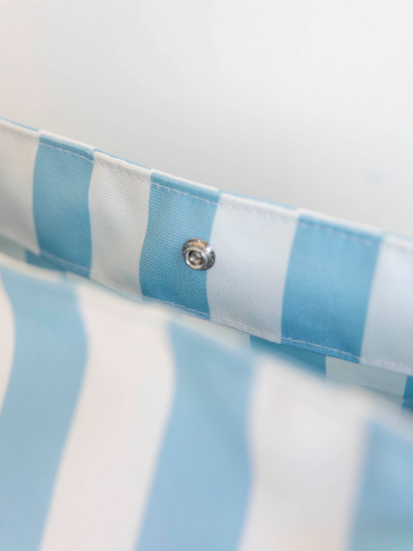 Customizable Canvas Tote - Blue Stripe