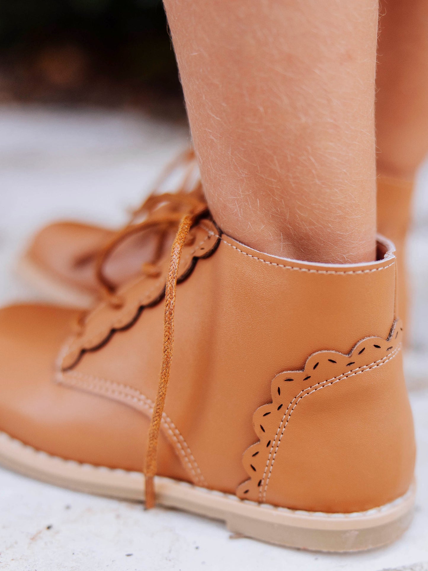 Lacy Ankle Boot - Brown