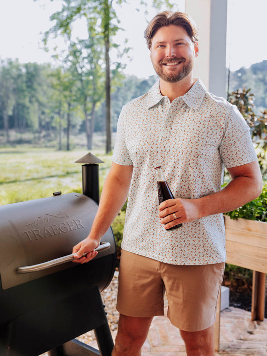 Men's Polo Shirt - Fly Away Blue