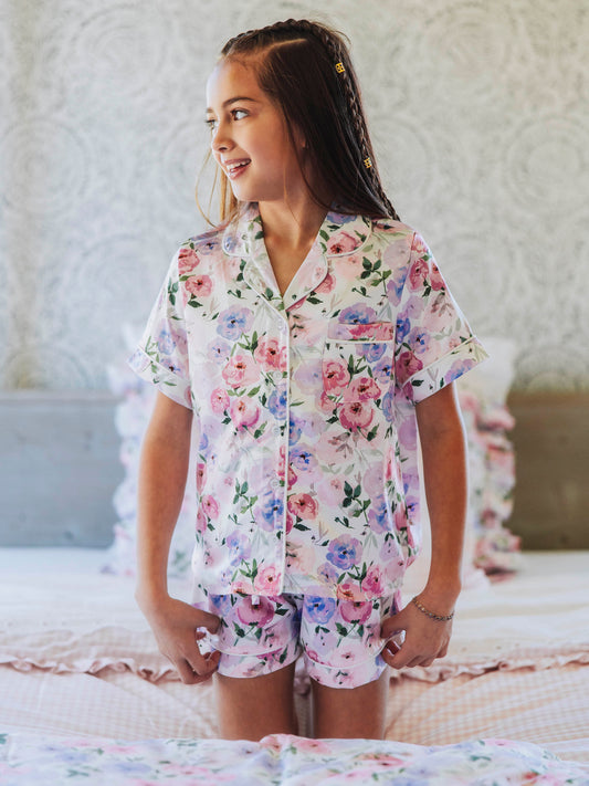 Satin PJ Short Set - Soft Bliss