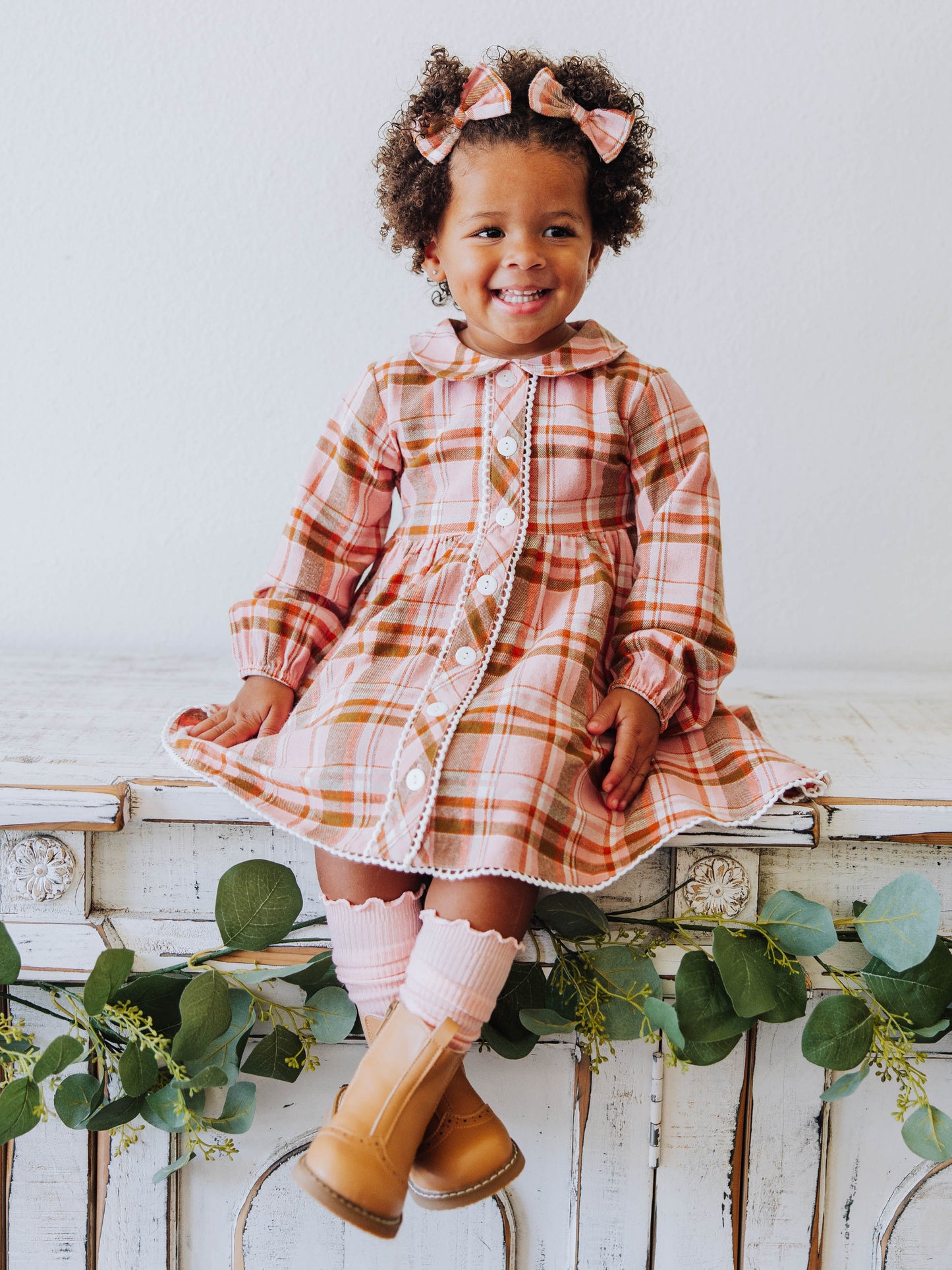 Goldie Dress - Mapleberry Plaid