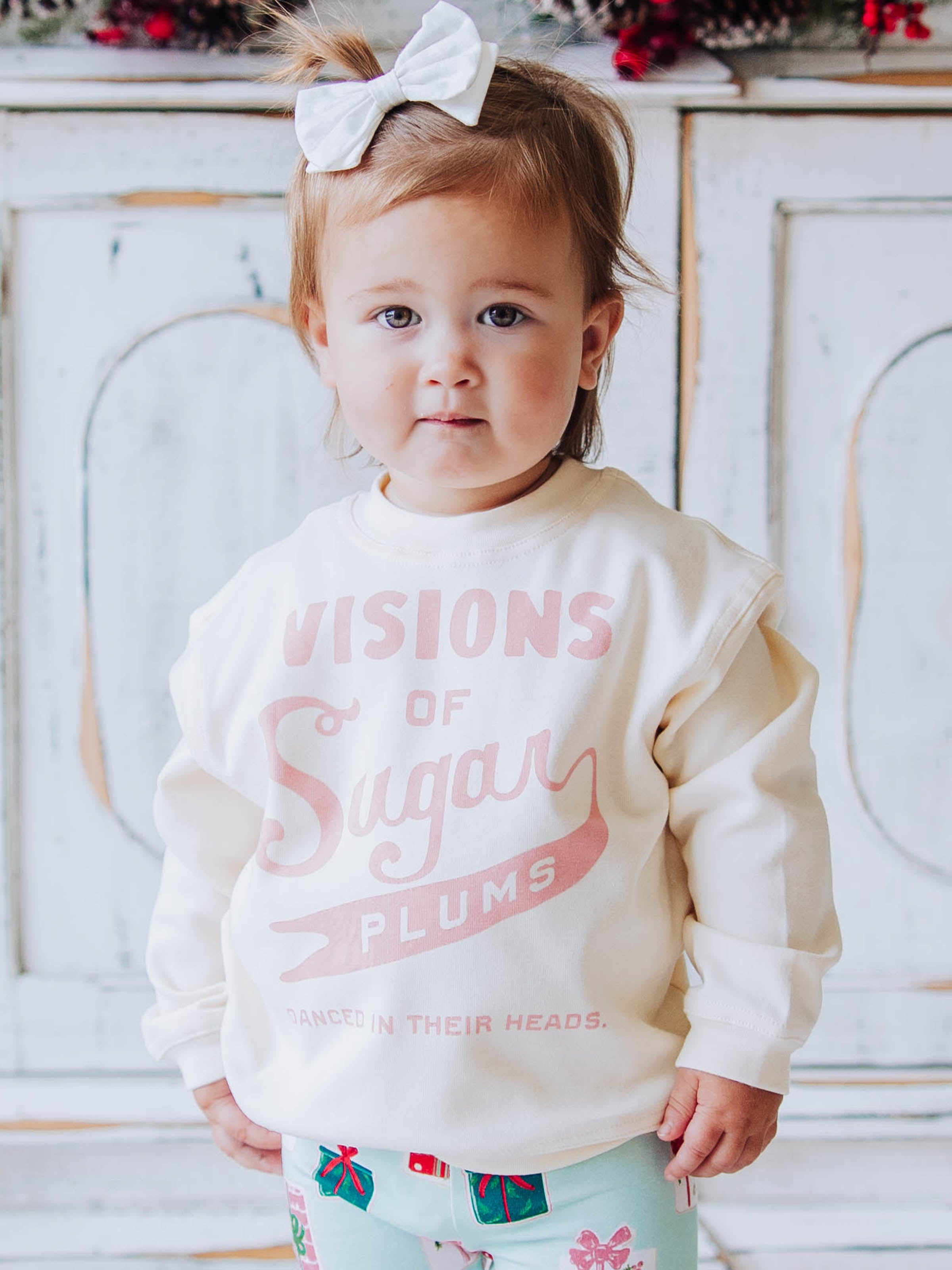 Warm Knit Sweatshirt Dancing Sugarplums SweetHoney Clothing