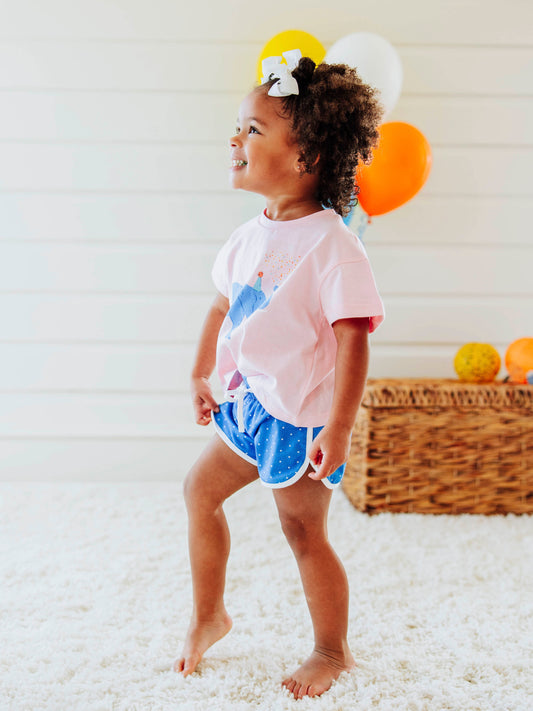 Athletic Shorts - Deep Sea Dotty