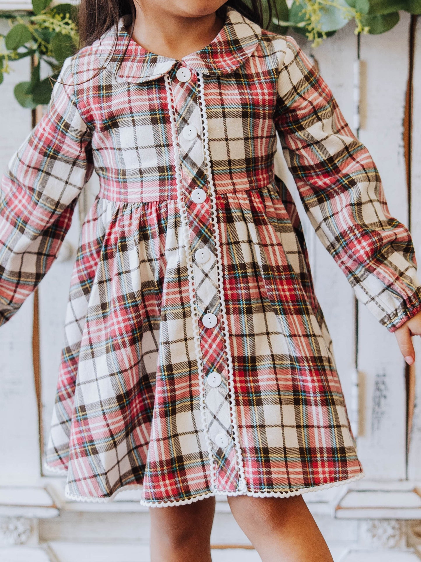 Goldie Dress - Razzberry Plaid