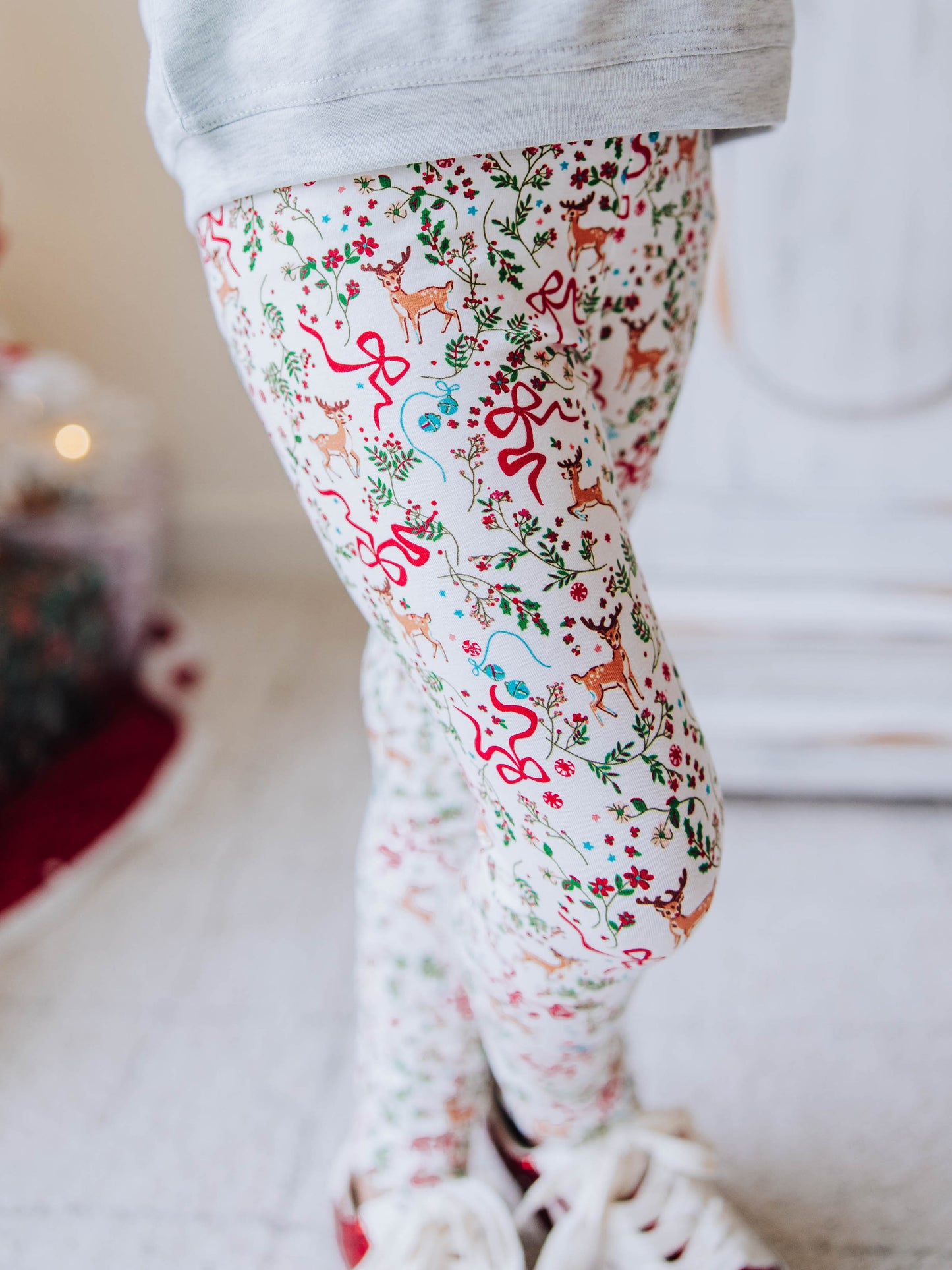 Frankie Leggings - Holly Jolly Reindeer