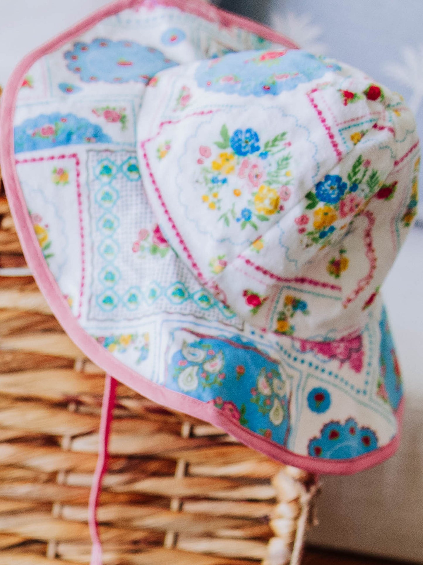 Baby Sunhat - Spring Patchwork
