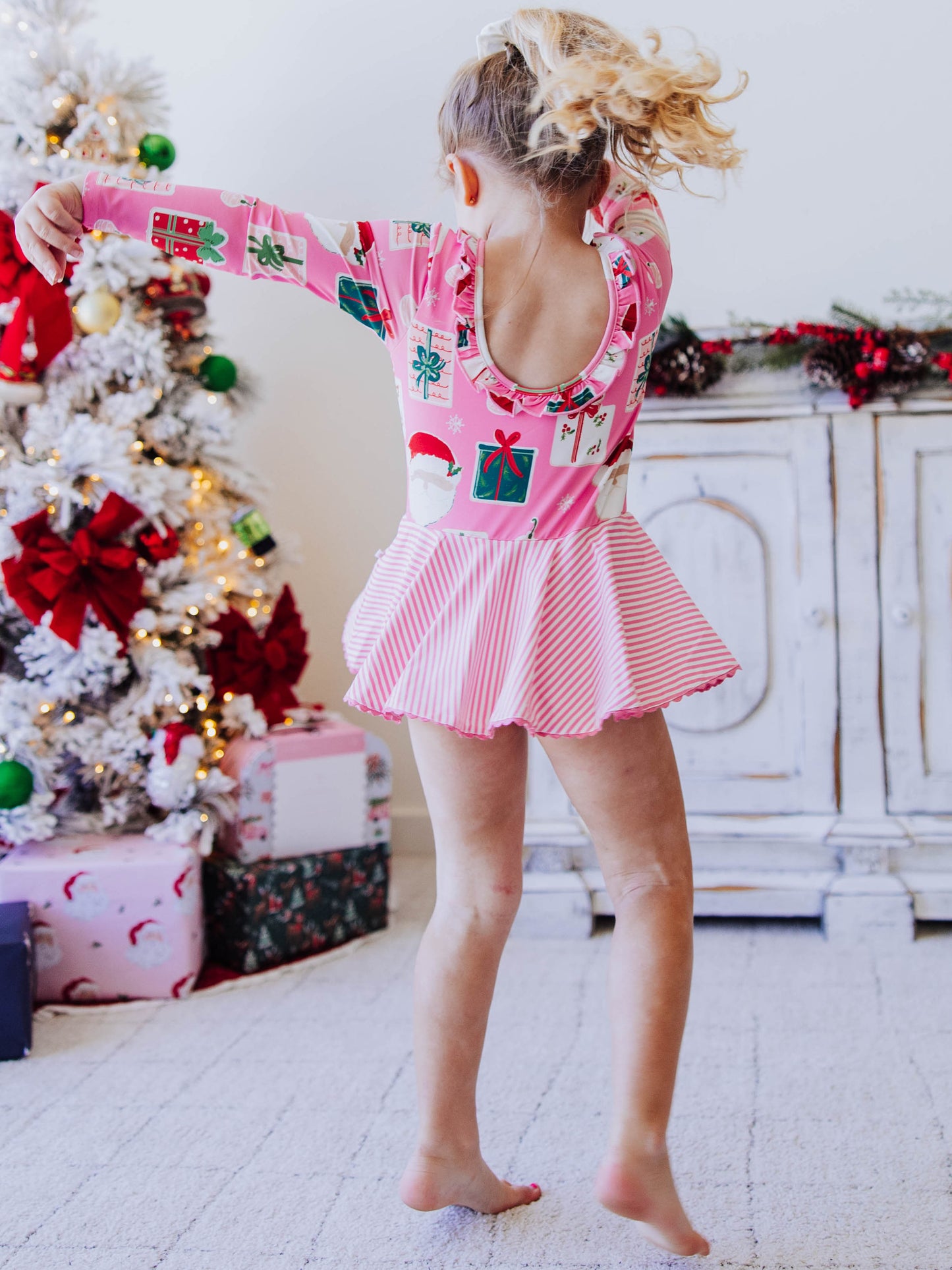 Skirted Leotard - Christmas Time