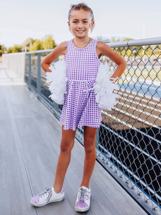 Tennis Dress - Purple Check