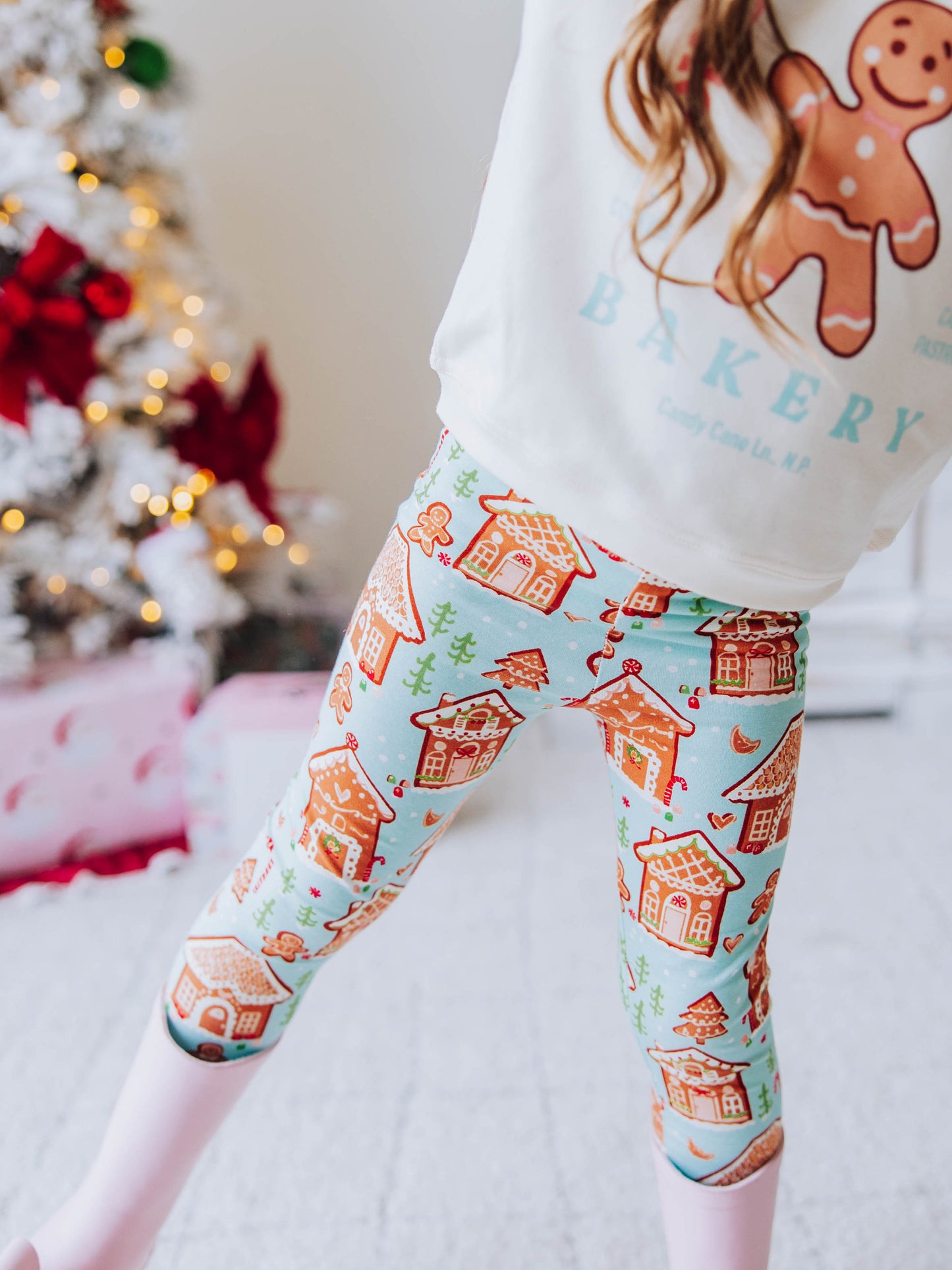 Frankie Leggings - Gingerbread Town