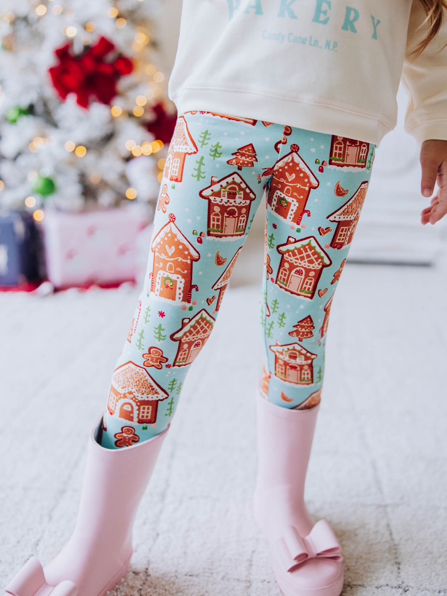 Frankie Leggings - Gingerbread Town