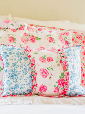 Boudoir Pillow Cover - Blooming Blues