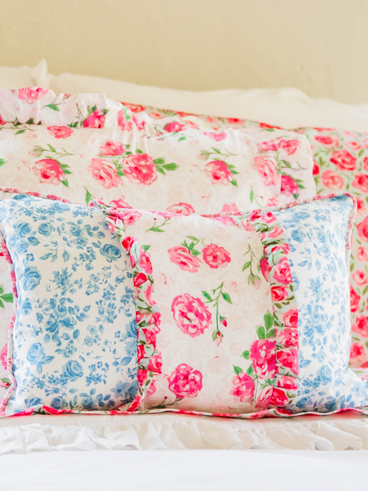 Boudoir Pillow Cover - Blooming Blues