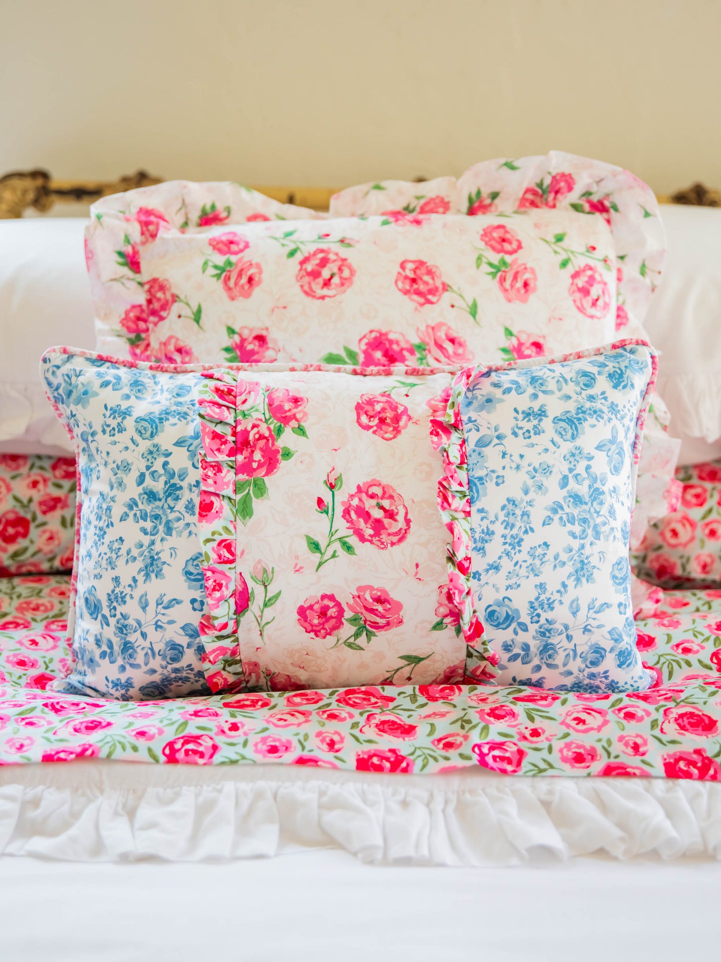 Boudoir Pillow Cover - Blooming Blues