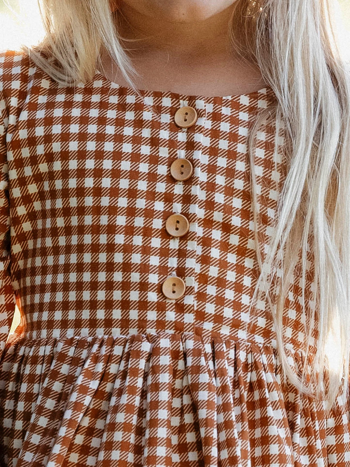 Margo Dress - Pumpkin Spice Check