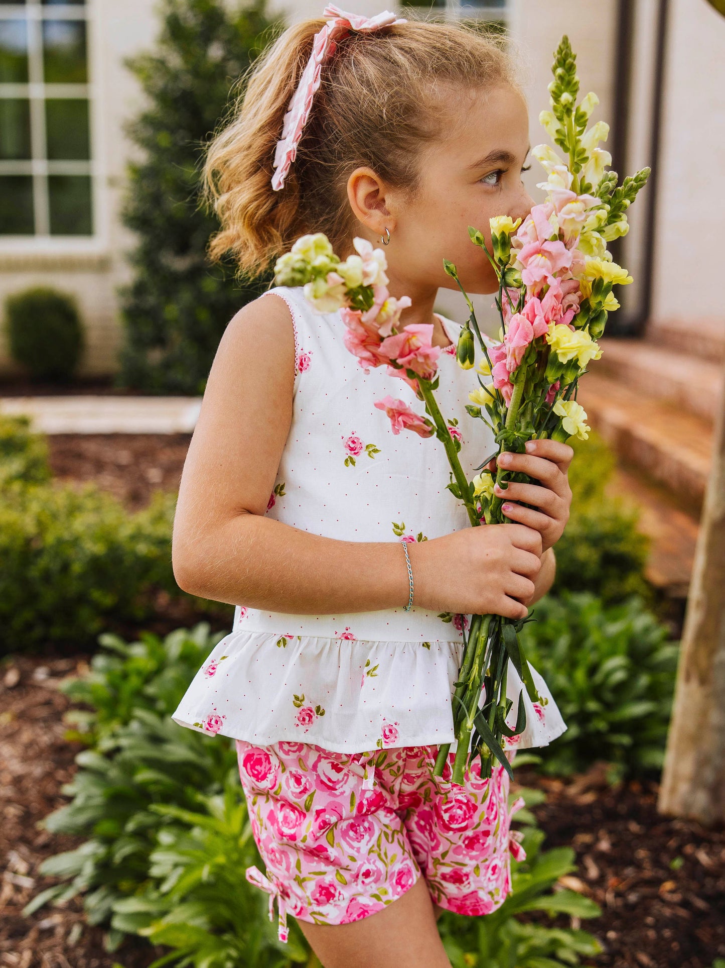 Peplum Tie Set - Love Bug