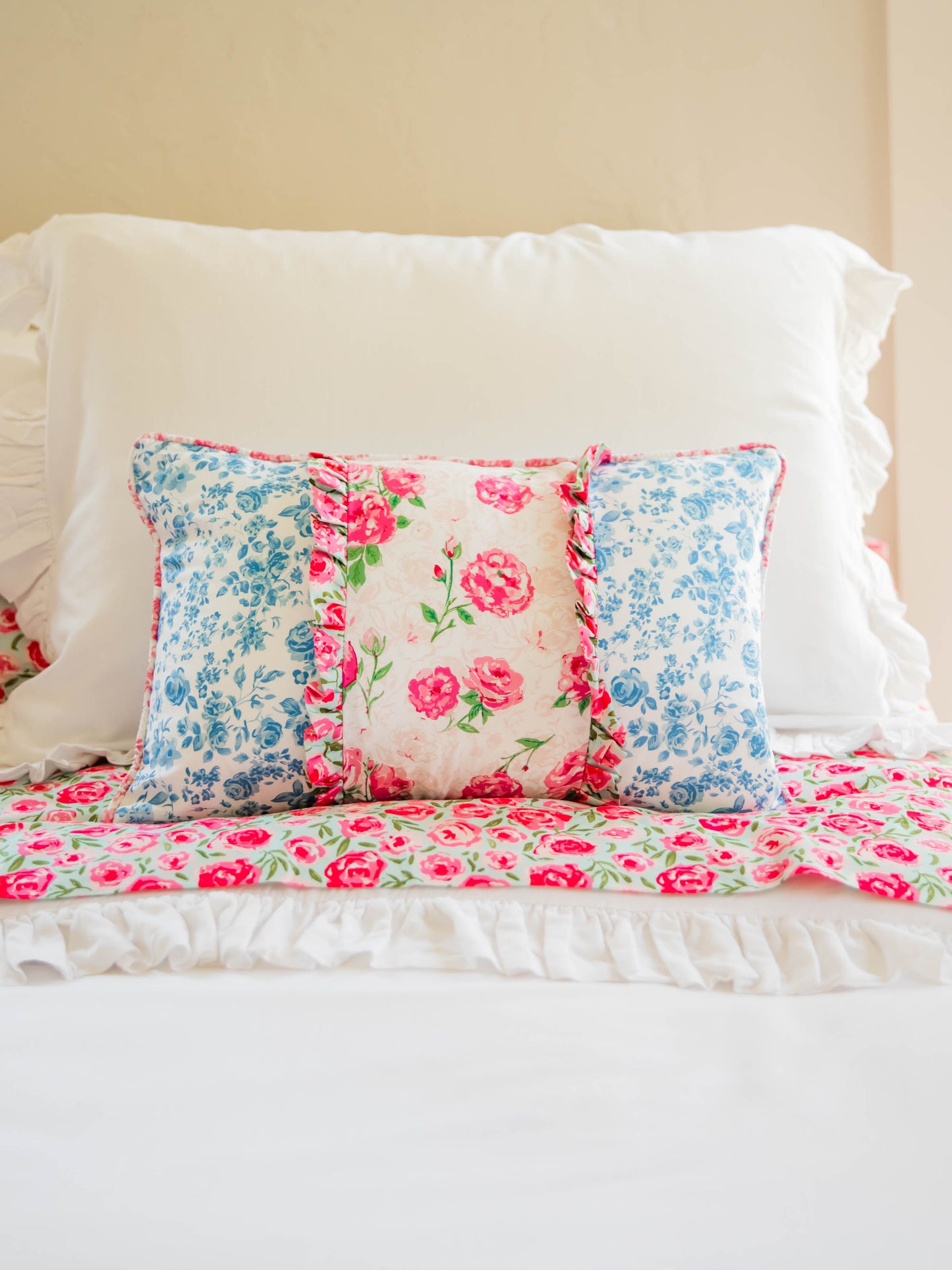 Boudoir Pillow Cover - Blooming Blues