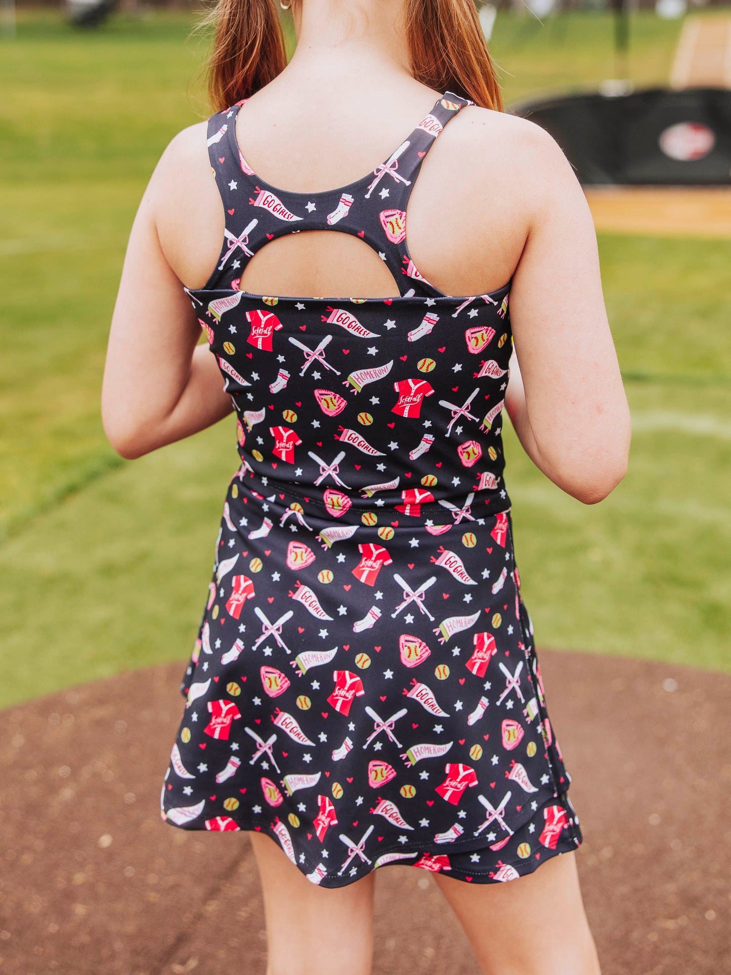 Active Skort Set - Midnight Softballs