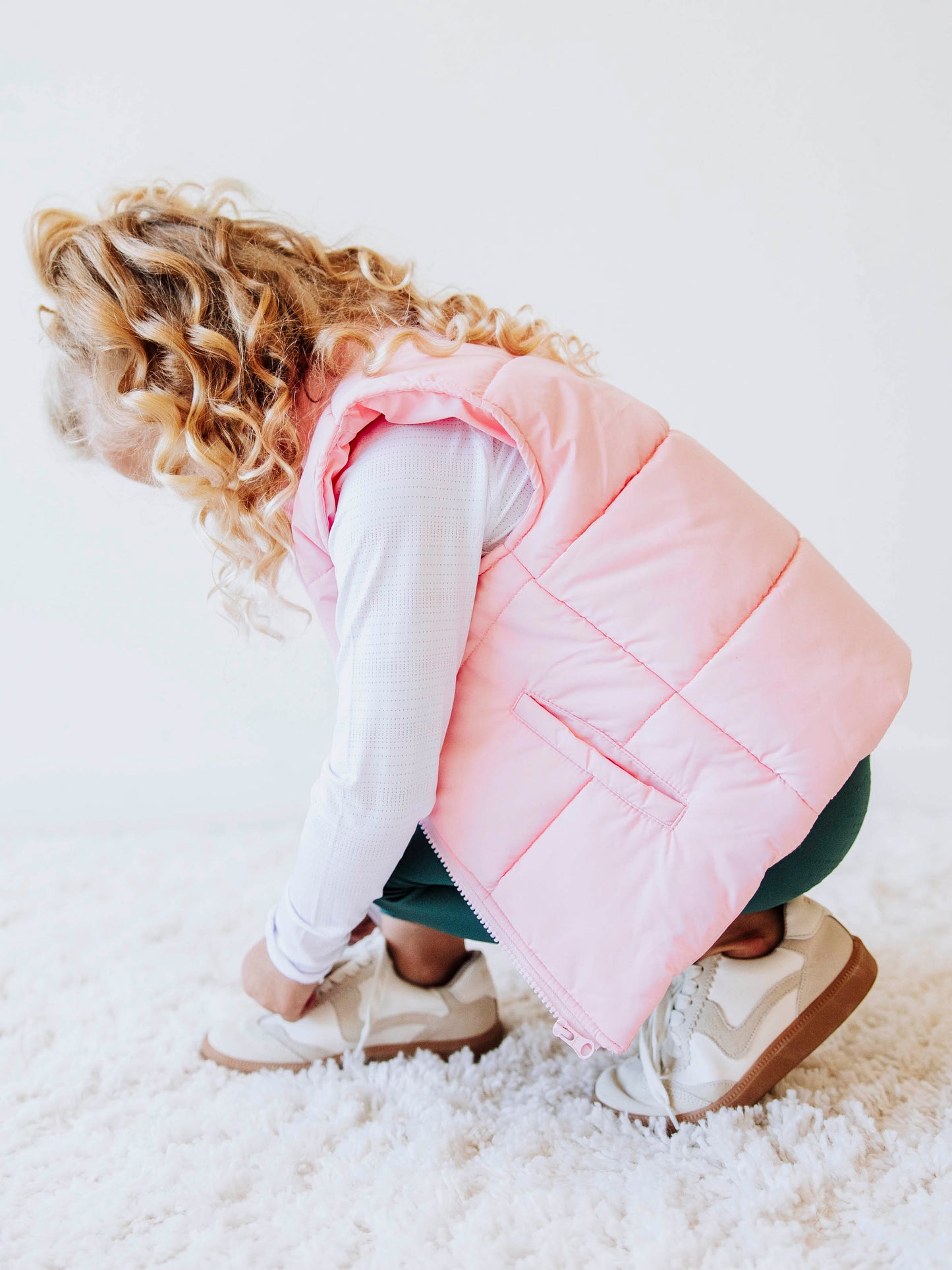 Puffer Vest - Soft Pink
