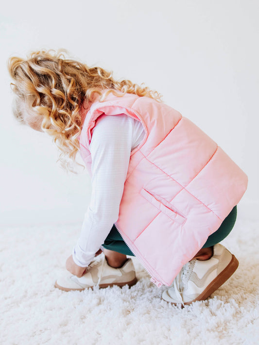 Puffer Vest - Soft Pink