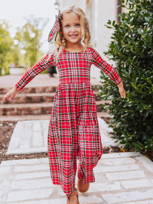 Leggy Romper - Merry Plaid