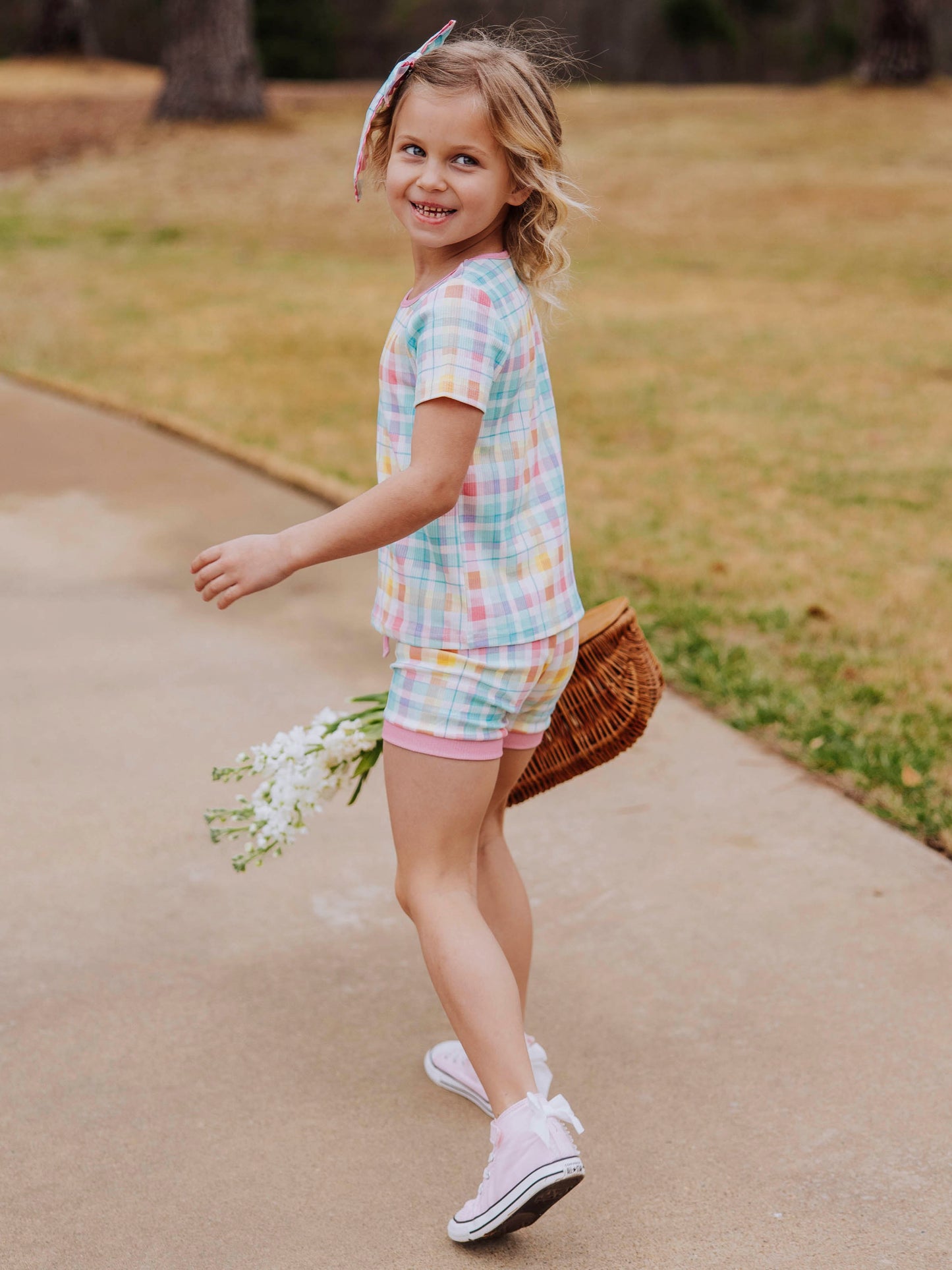Everyday Shorts Set - Sunny Day Plaid