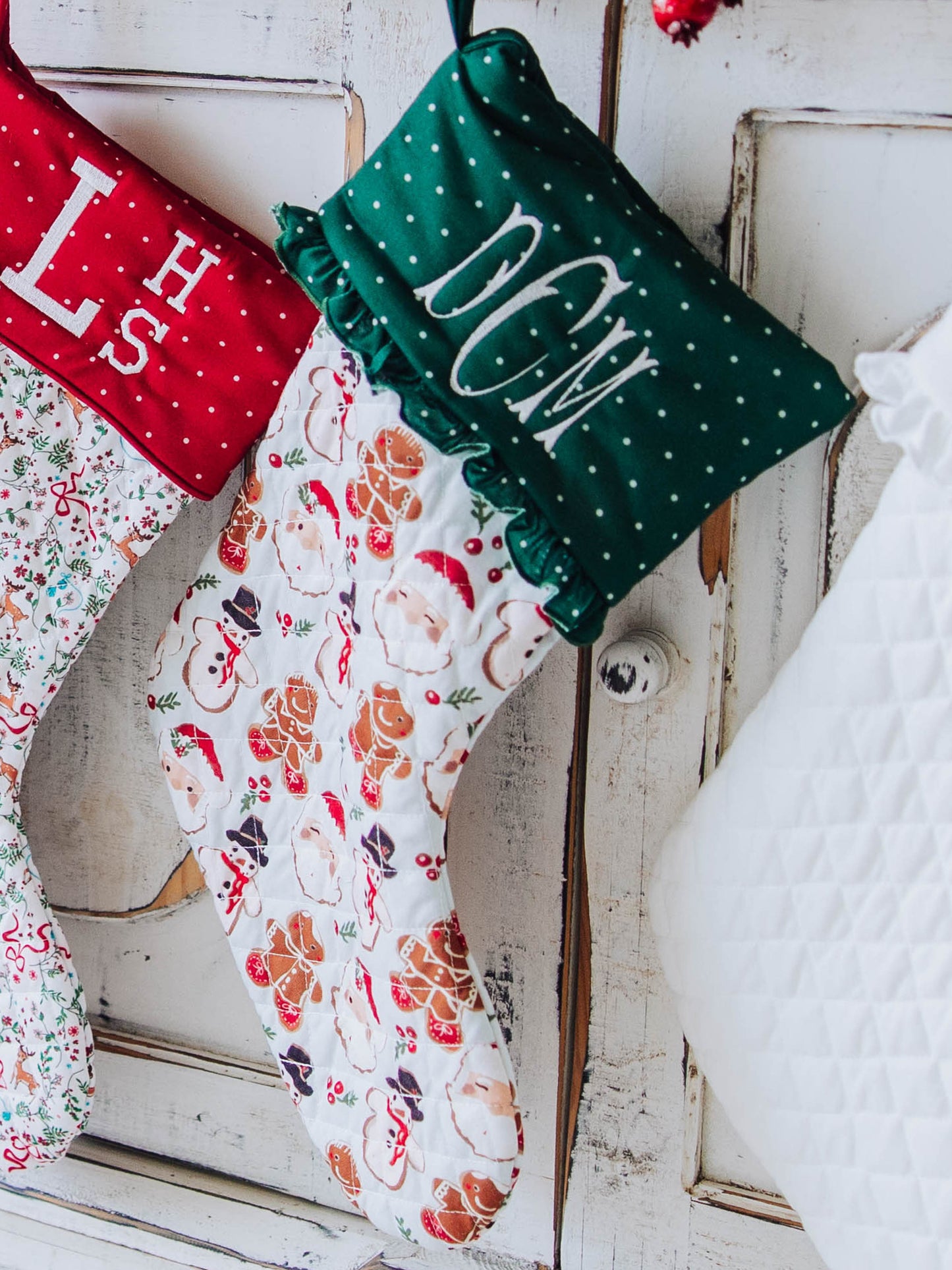 Ruffled Stocking - Christmas Cookies