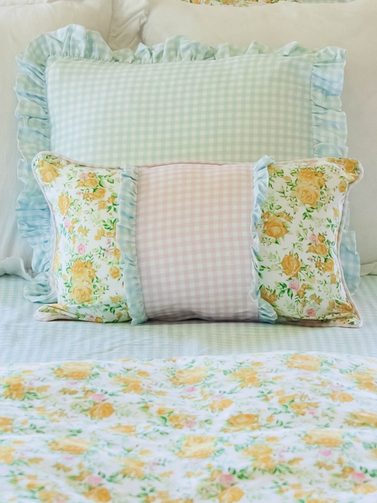 Boudoir Pillow Cover - Elina Gingham