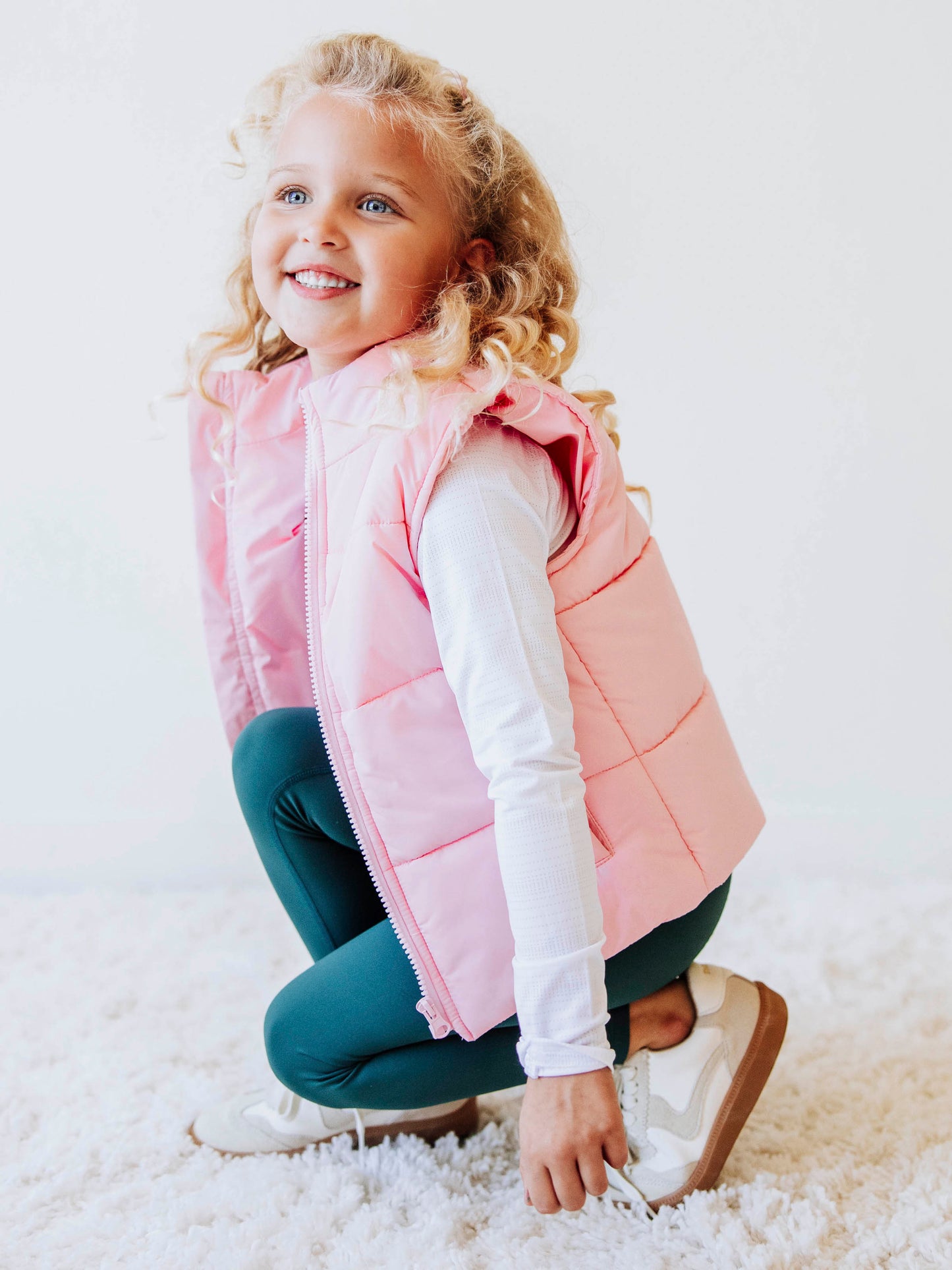 Puffer Vest - Soft Pink