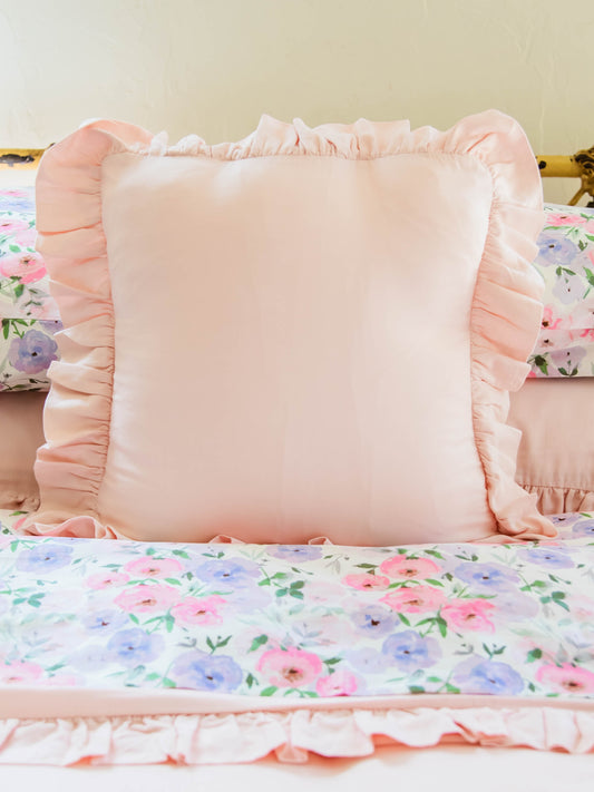 14 x 14 Pillow Cover - Pink Linen