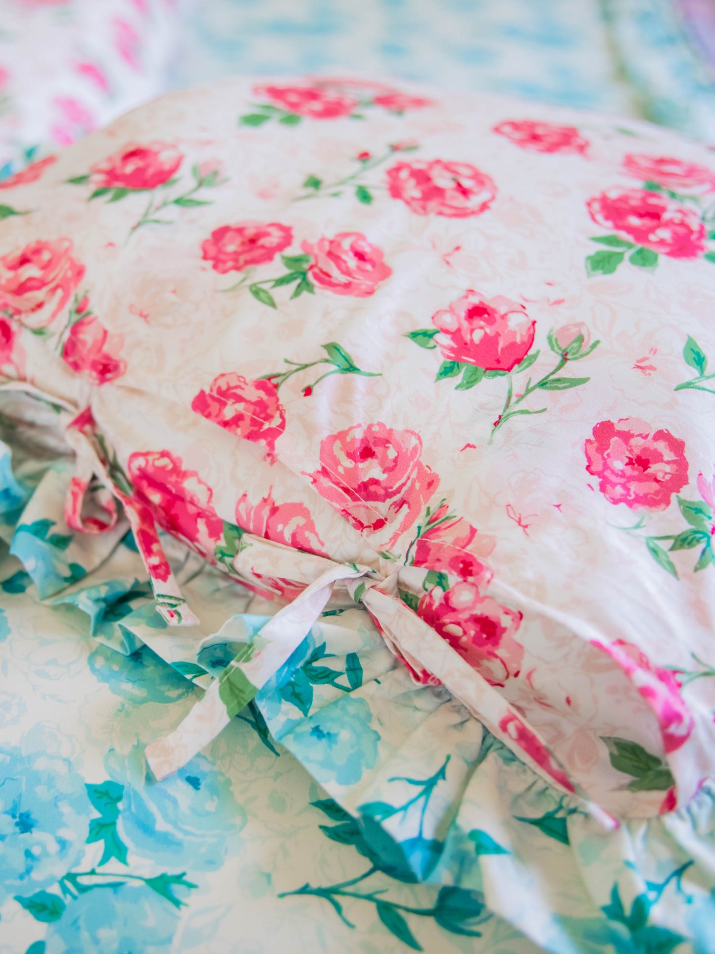 16 x 16 Pillow Cover - Raspberry Velvet Rose