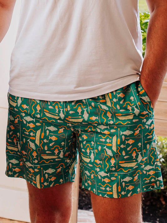 Men's Swim Trunks - Gone Fishin'