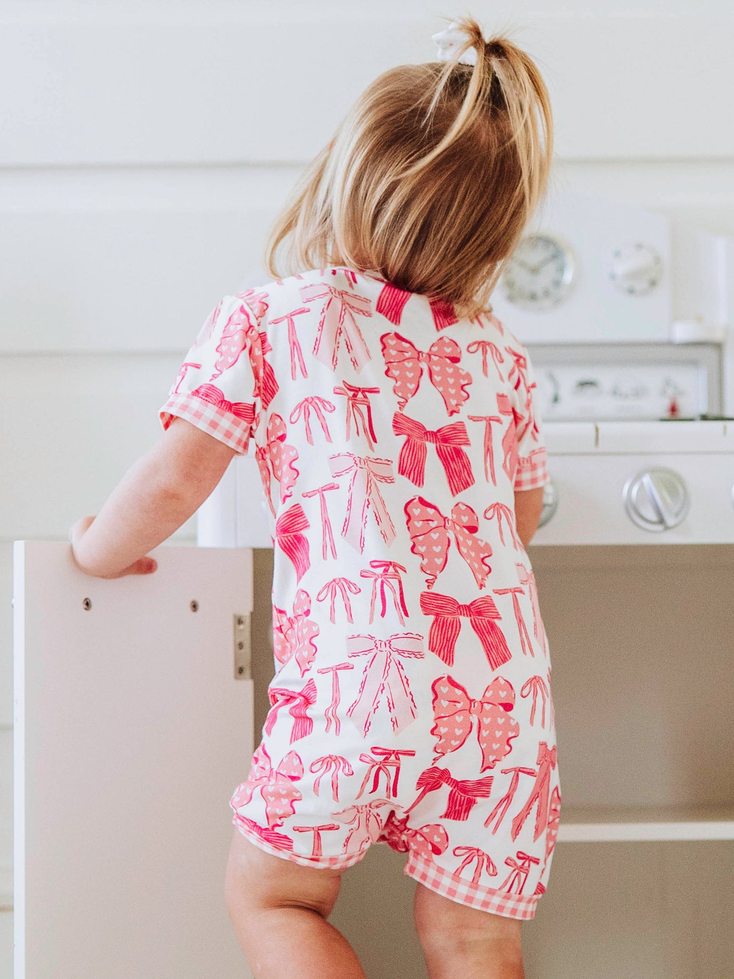 Cloud Shorty Layette - Pretty Pink Bows