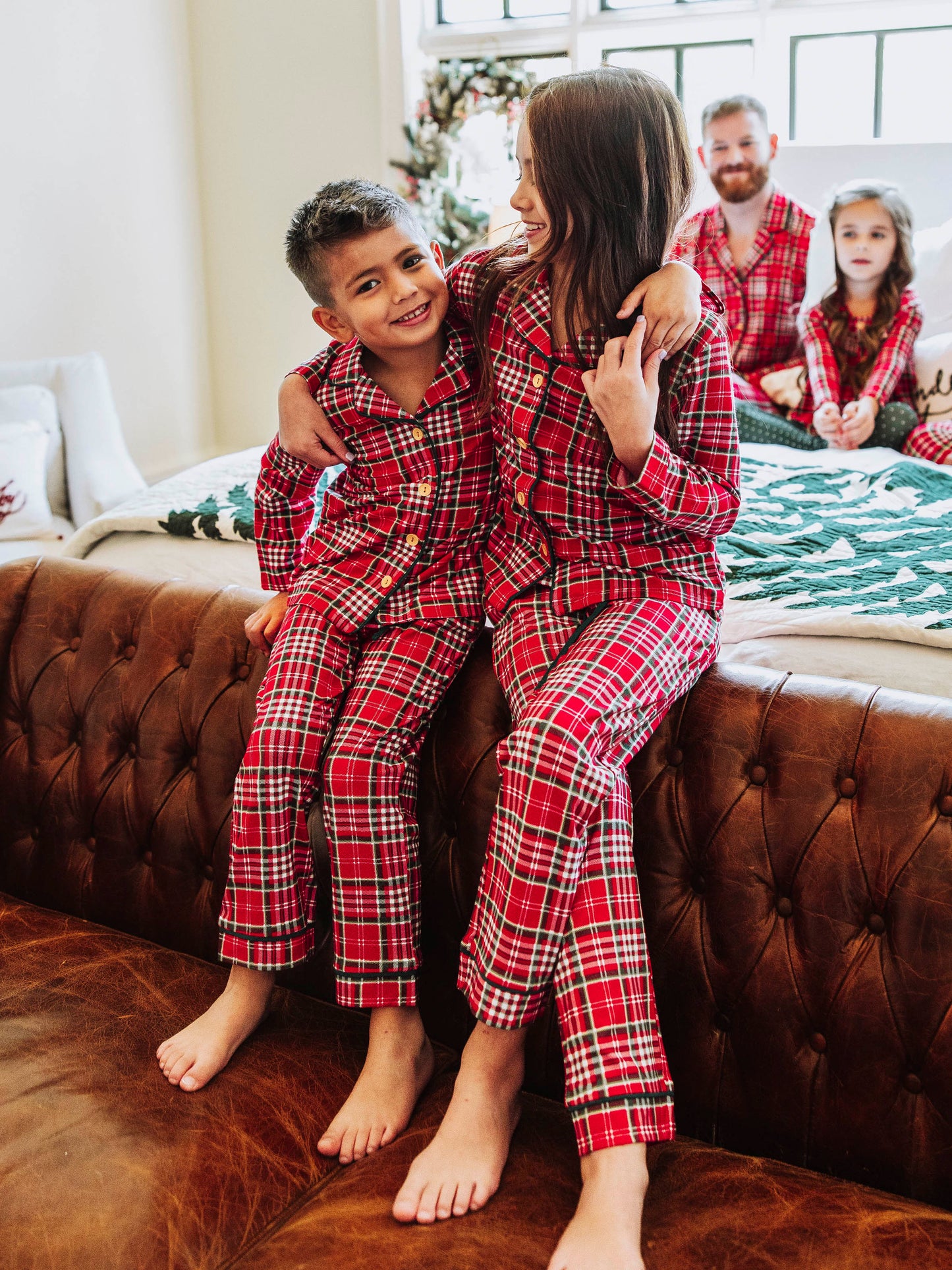 Everyday Button Set - Merry Plaid