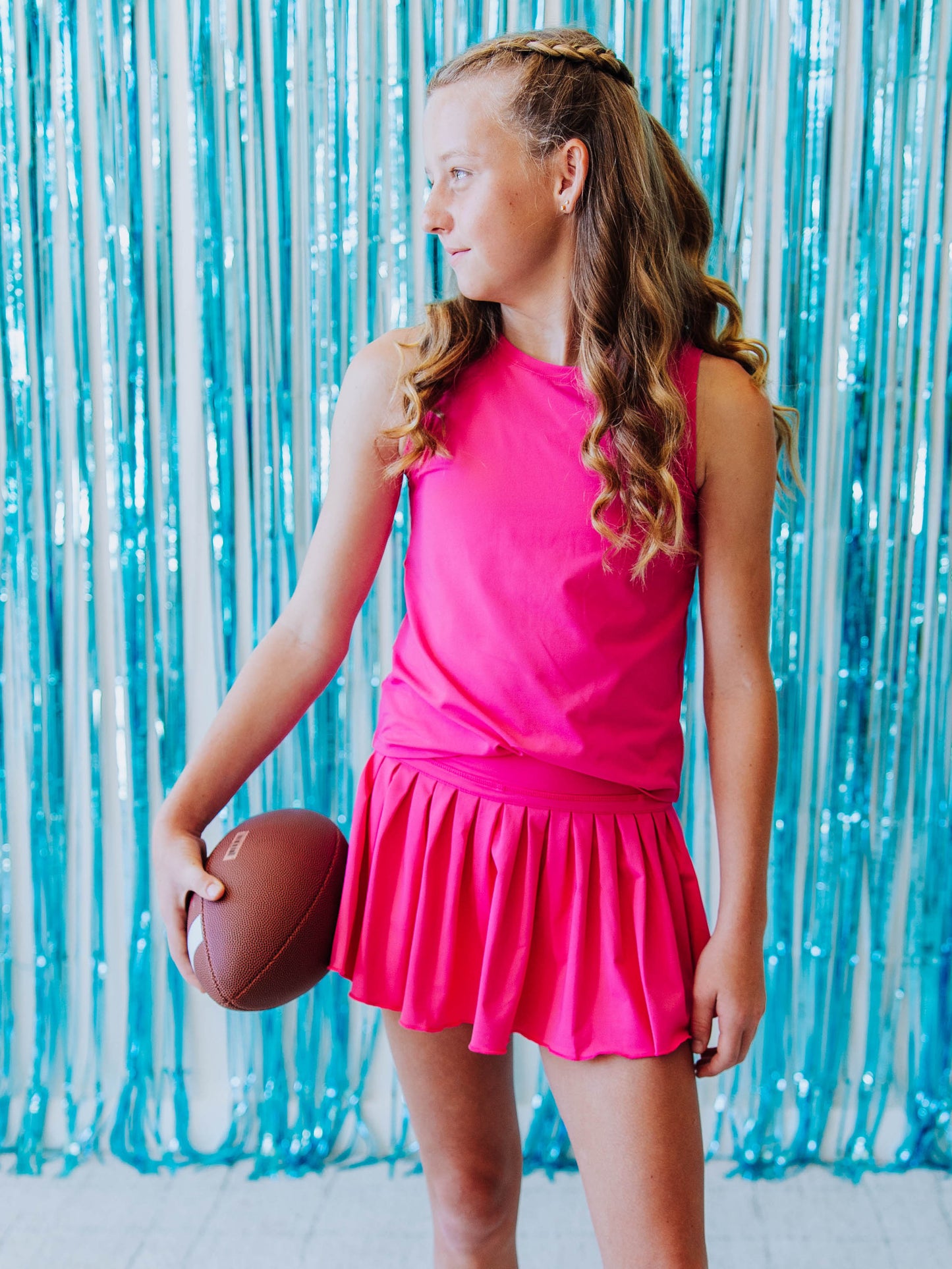 Pleated Tennis Skort - Fuchsia