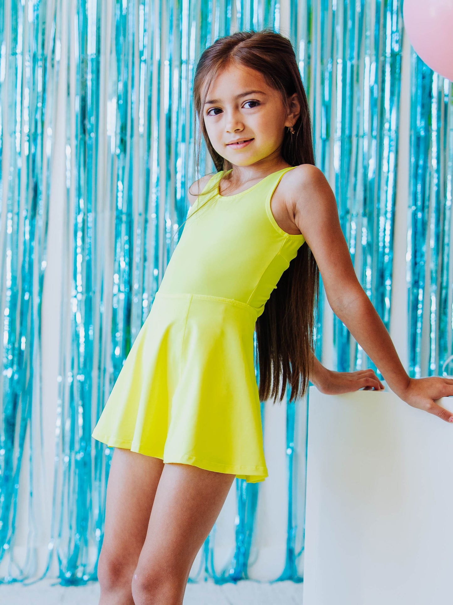 Tennis Dress - Neon Yellow