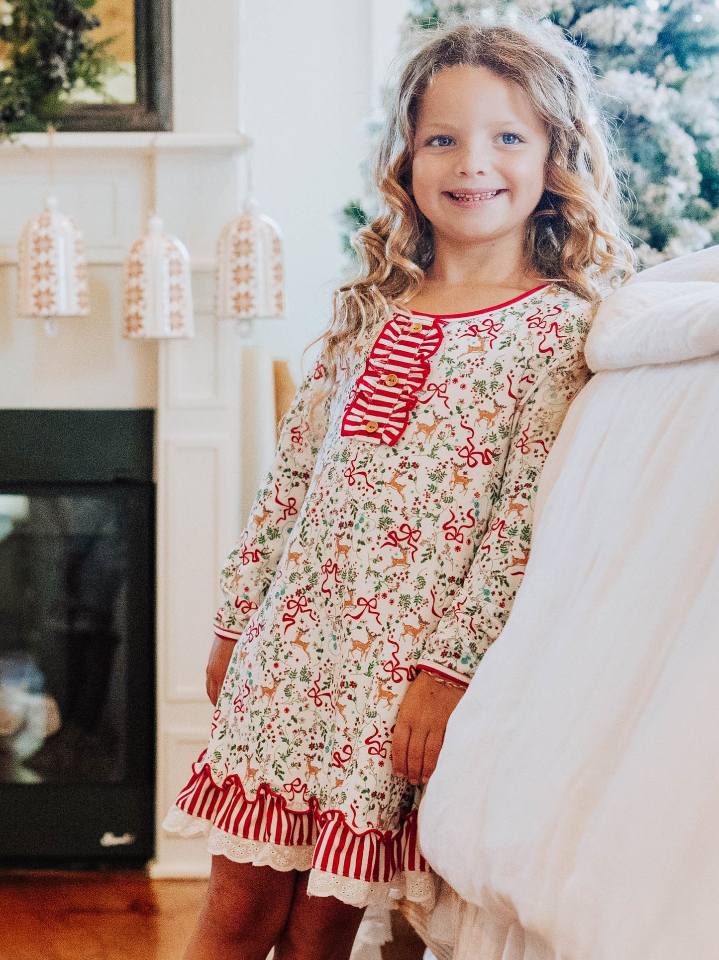 Everyday Play Dress - Holly Jolly Reindeer