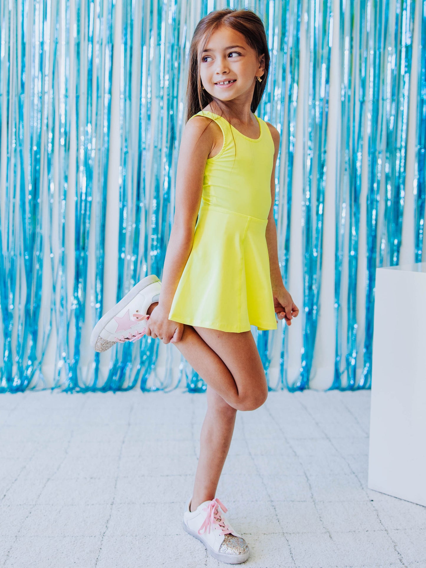 Tennis Dress - Neon Yellow