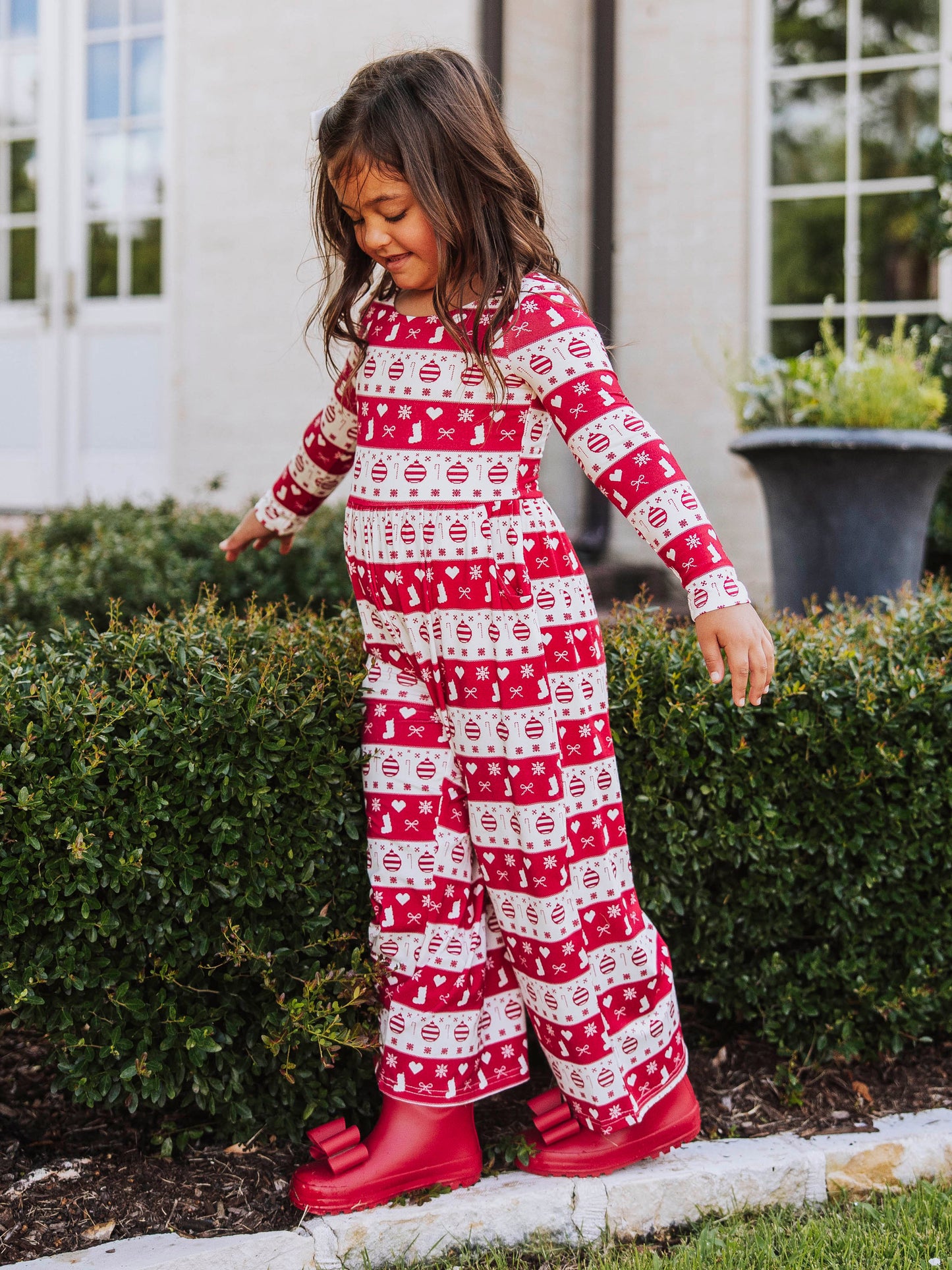 Leggy Romper - Ornaments and Bows