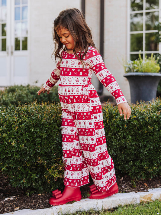 Leggy Romper - Ornaments and Bows