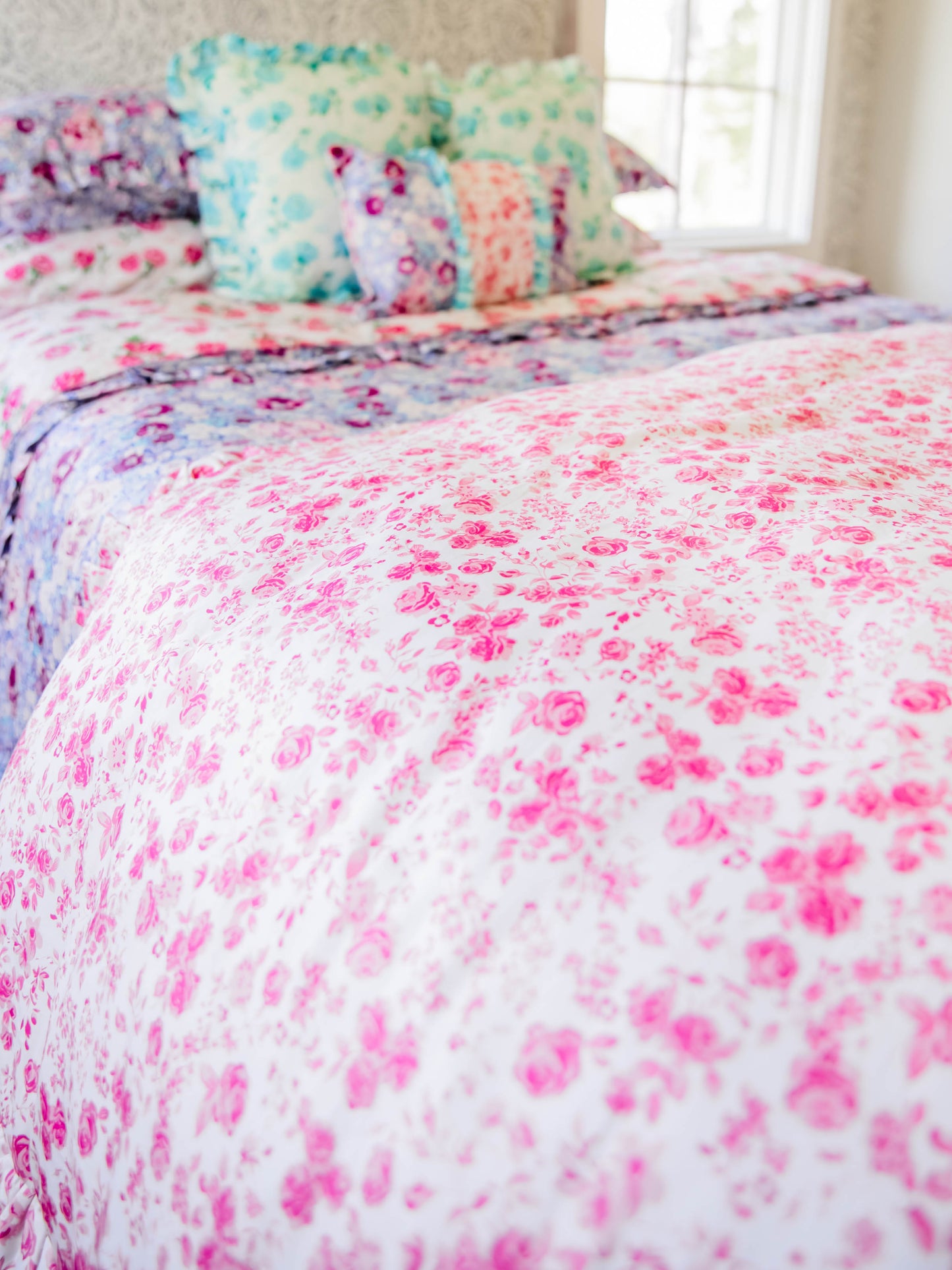 Duvet Cover + Sham(s) - Blooming Pinks