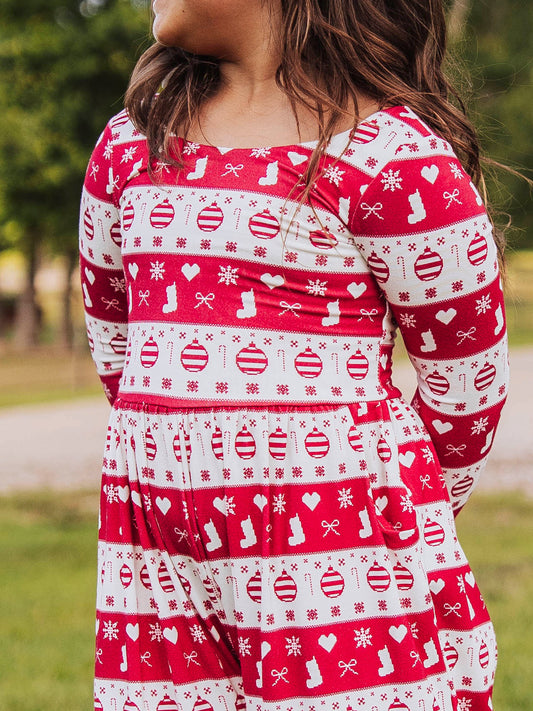 Leggy Romper - Ornaments and Bows