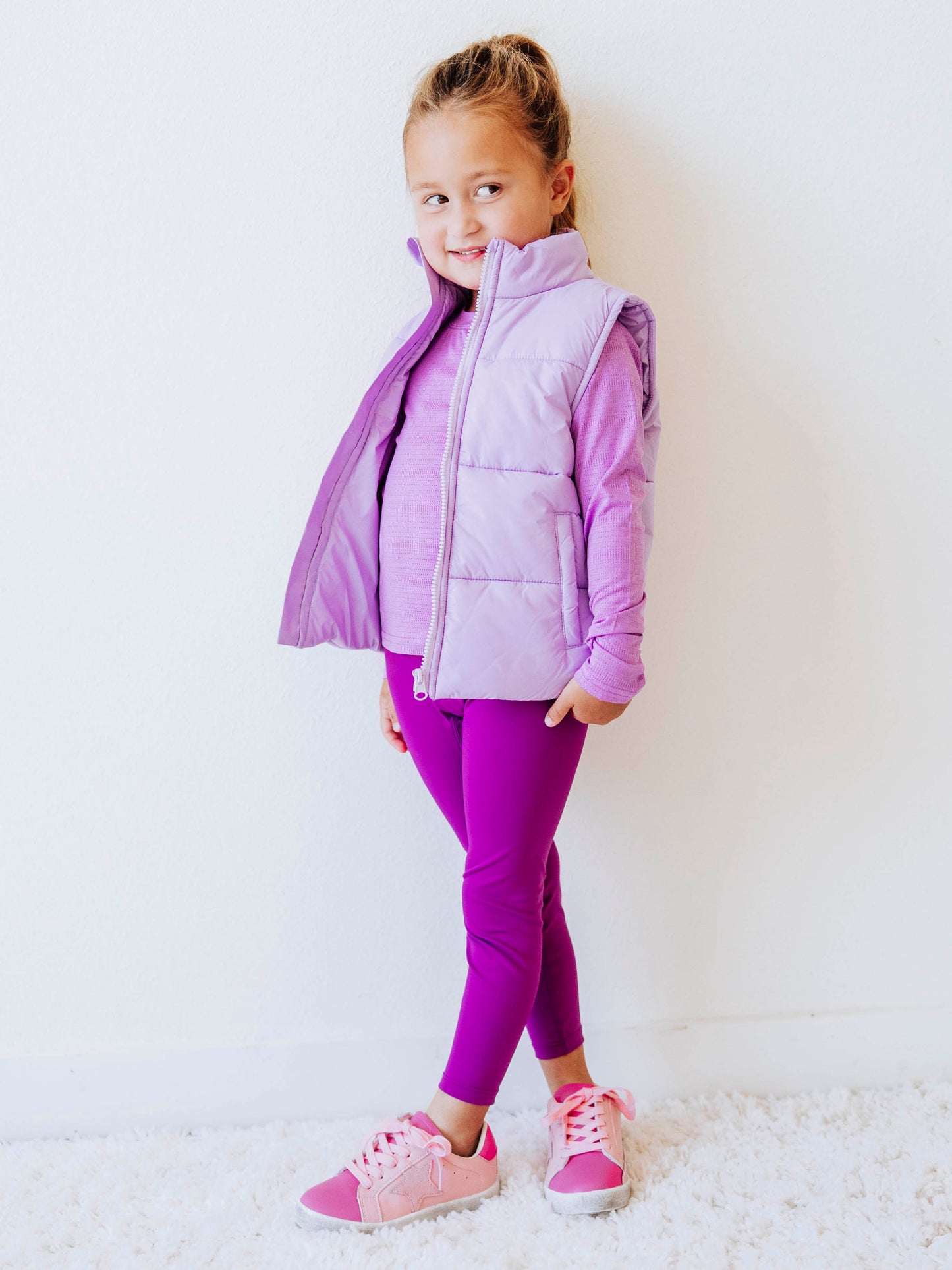 Performance Leggings - Fuchsia Purple