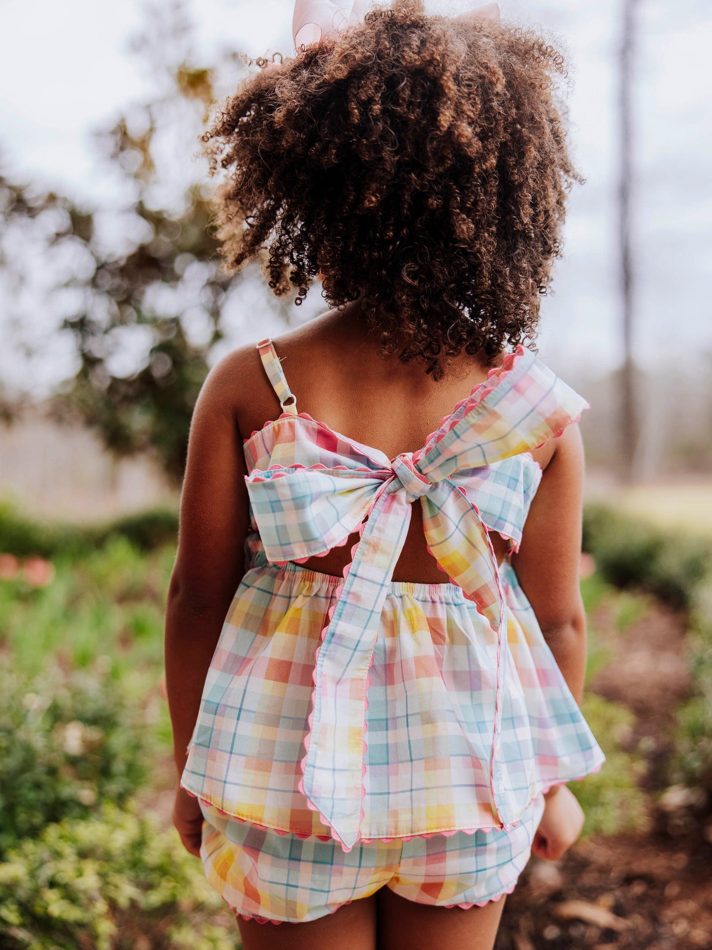 Ellie Tie Set - Sunny Day Plaid